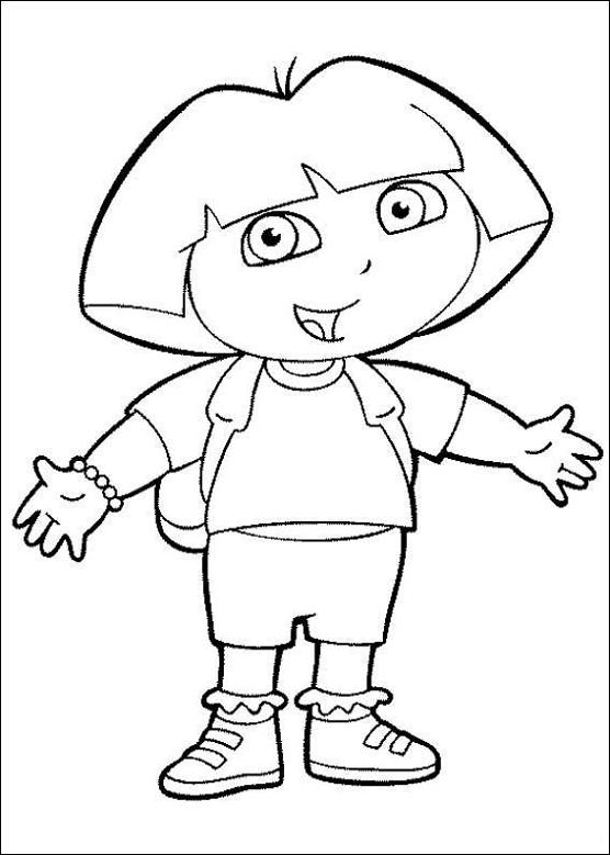 coloriage dora et totor