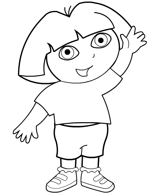 coloriage gratuit dora princesse