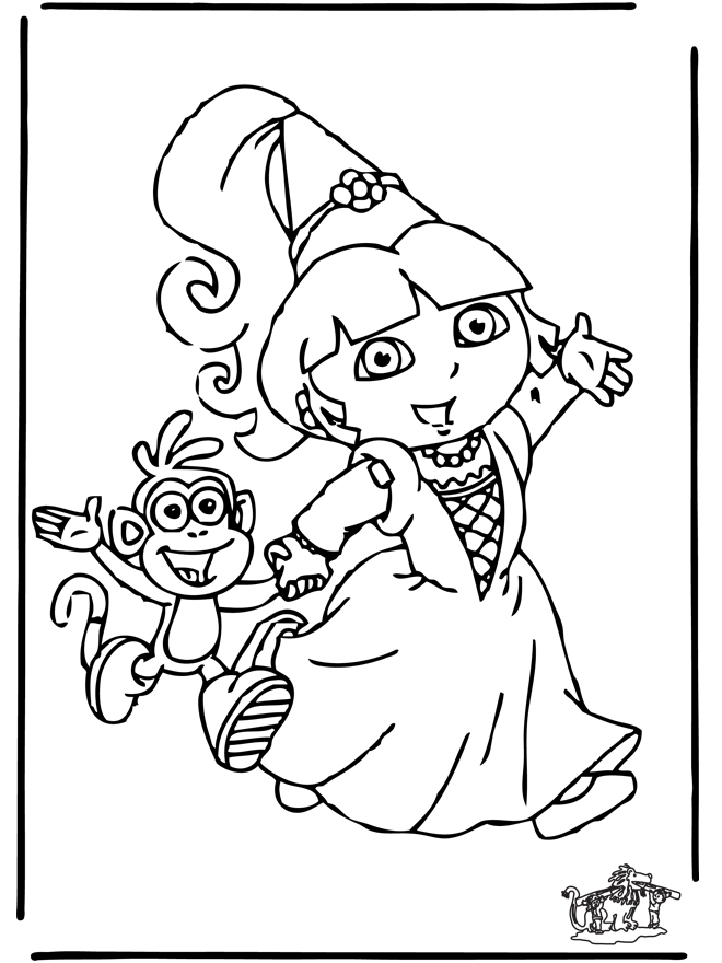 coloriage  dessiner dora jeux gratuit