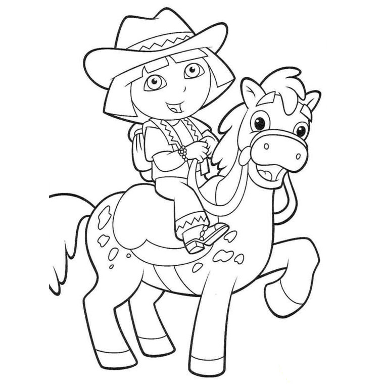 coloriage dora