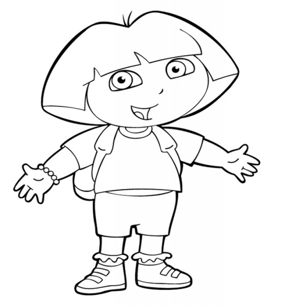 coloriage dora