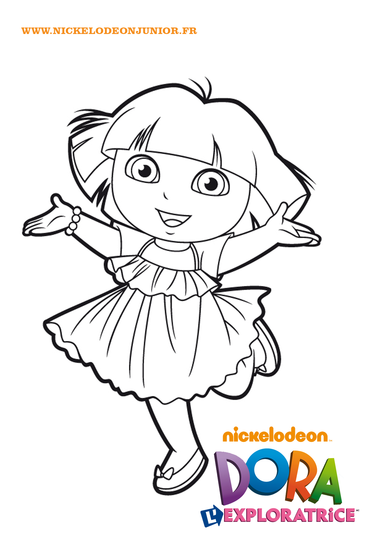 coloriage dora