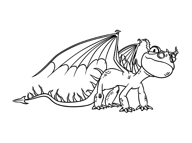 coloriage dragon 2