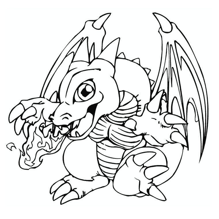 coloriage dragon a imprimer gratuit