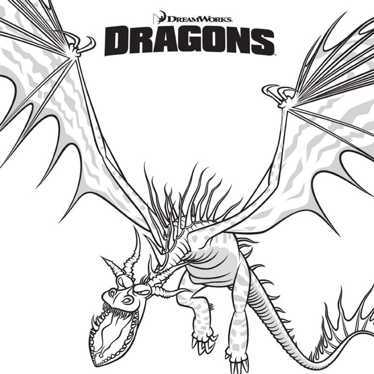 coloriage dragon a imprimer gratuit