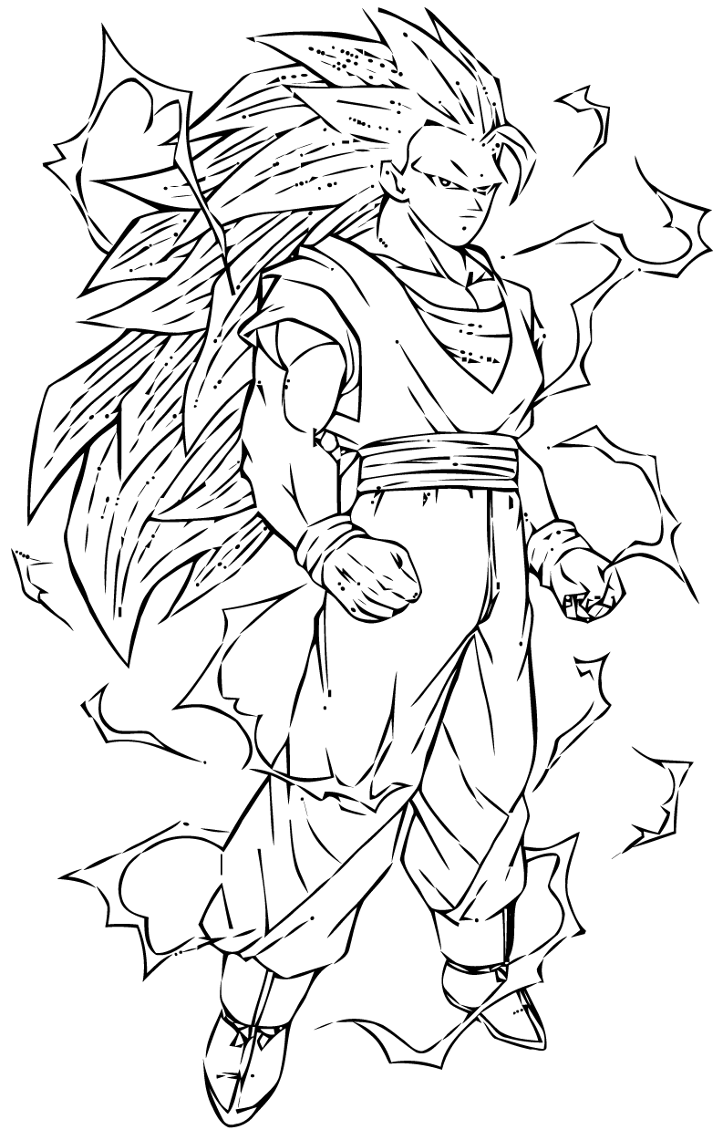 coloriage dragon ball z a imprimer gratuit