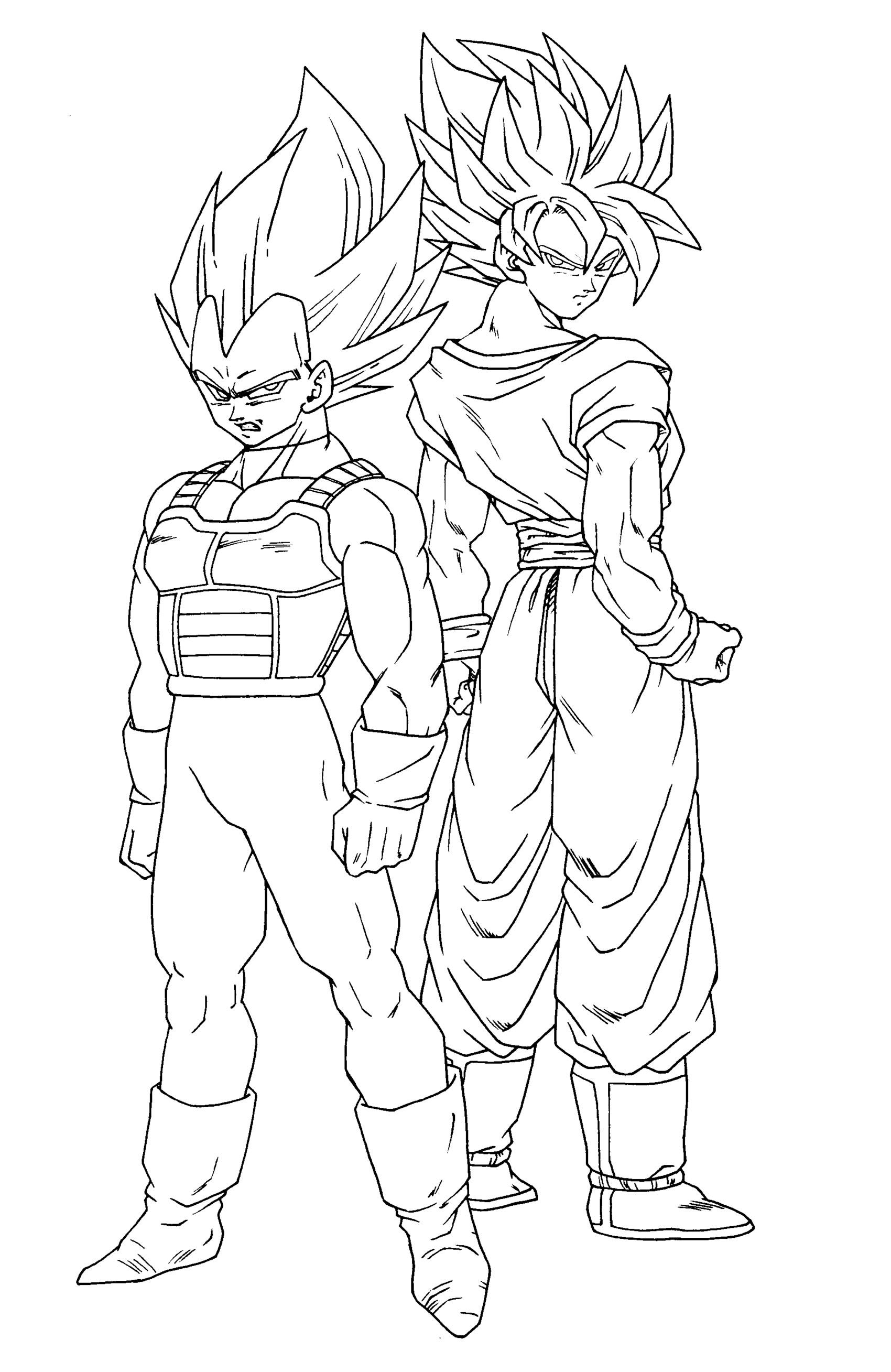 Luxe Coloriage De Dragon Ball Z Sangoku A Imprimer