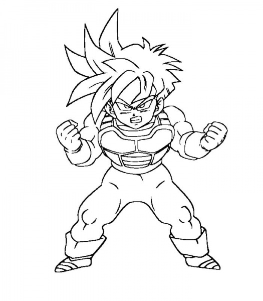 dessin dragon ball z a imprimer gratuit