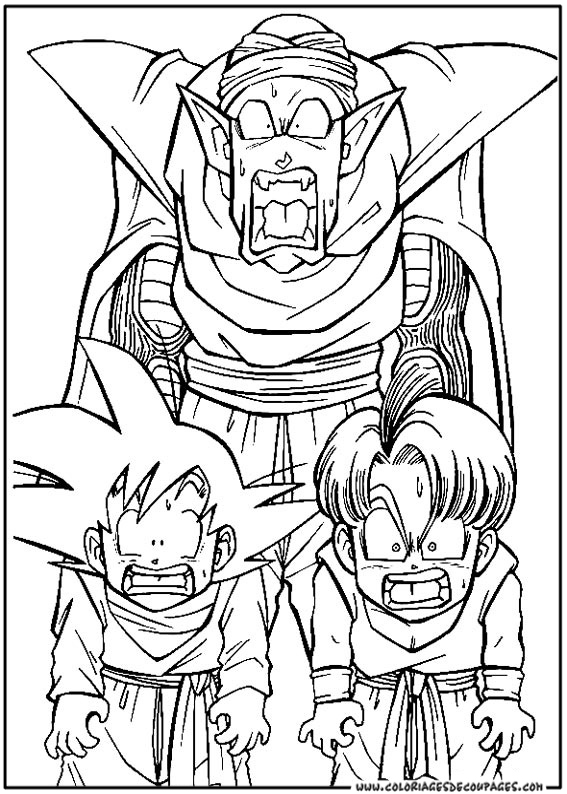 coloriage dragon ball z en ligne