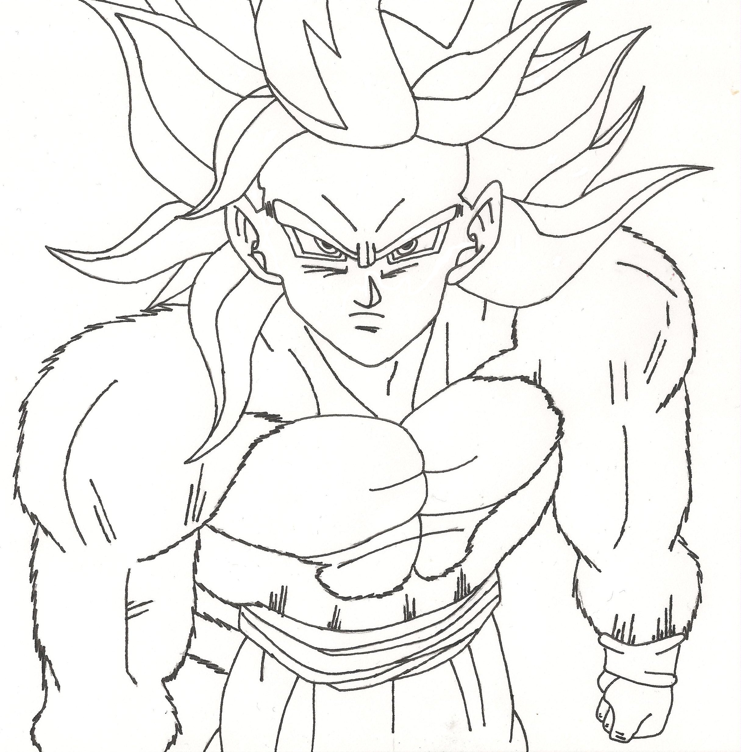 coloriage   dessiner dragon ball z gt Voir le dessin Voir le dessin