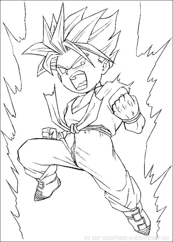 dessin  colorier dragon ball z