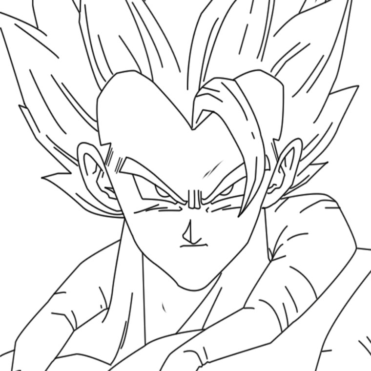 coloriage dragon ball z sangohan