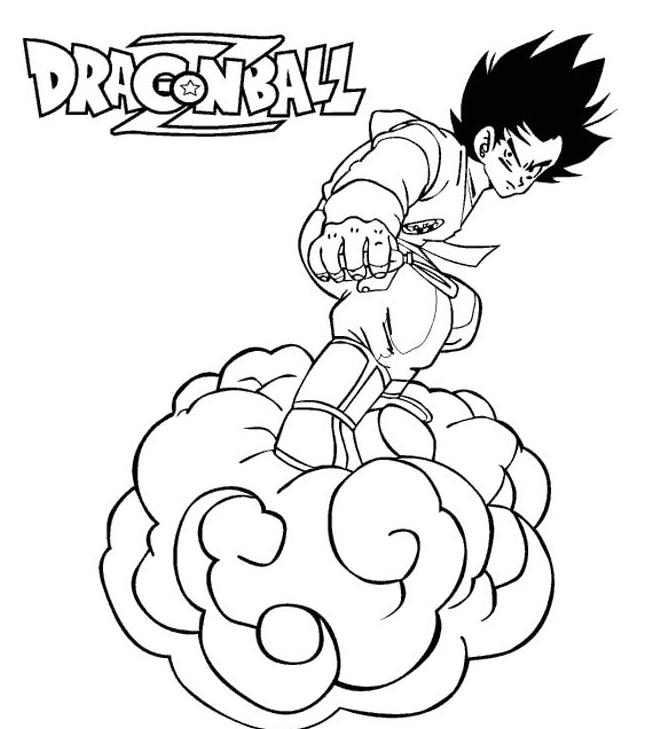 coloriage dragon ballz