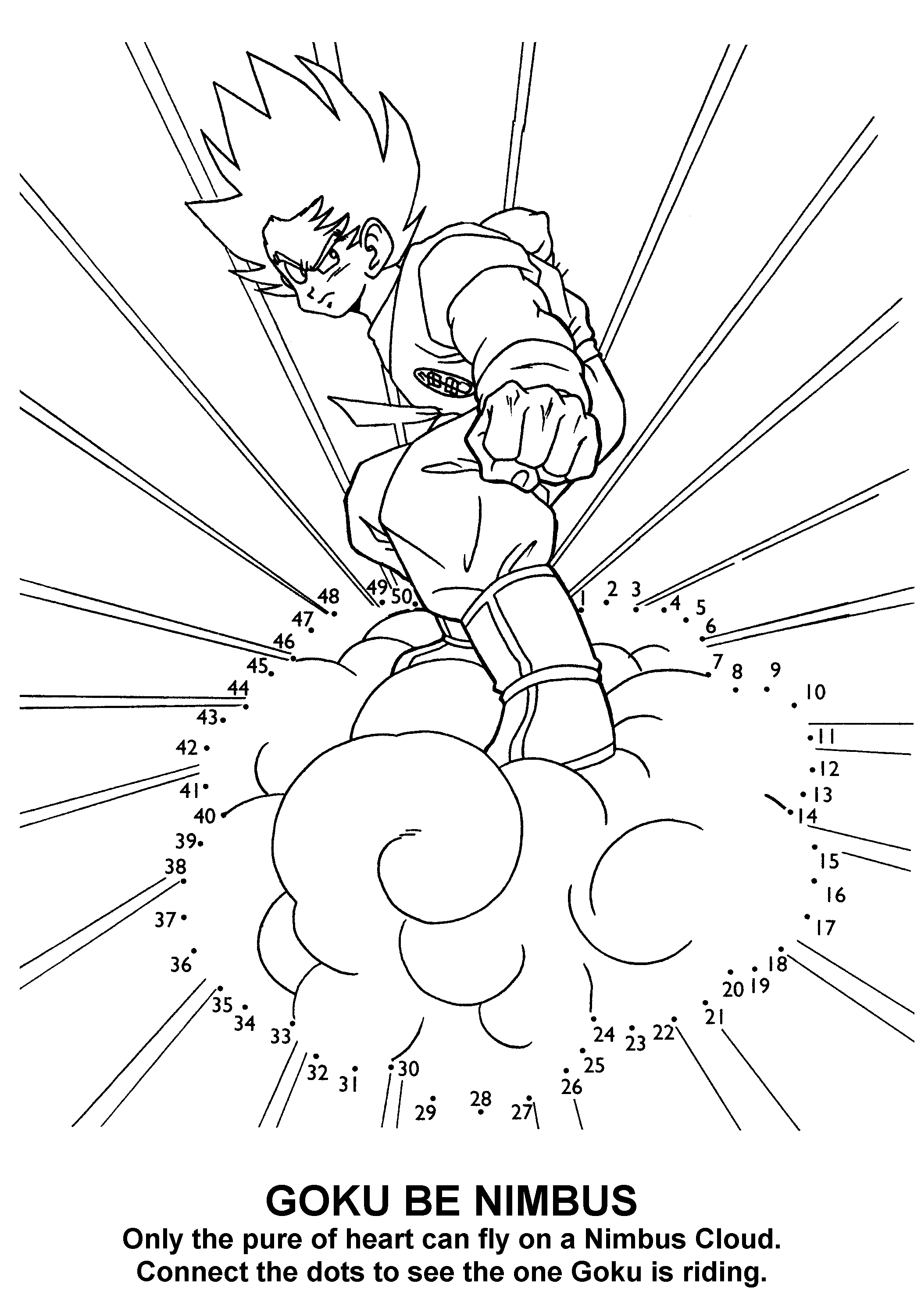 coloriage à dessiner dragon ball z gt