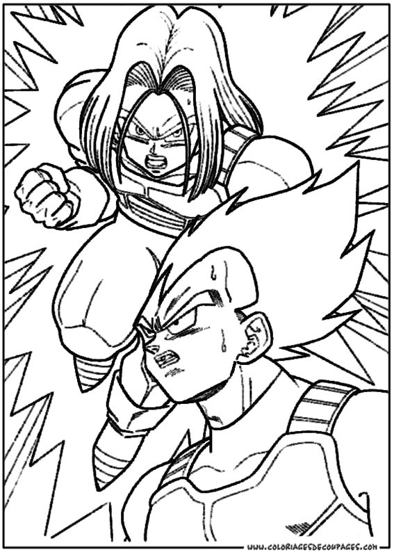 coloriage dragon ball z gratuit