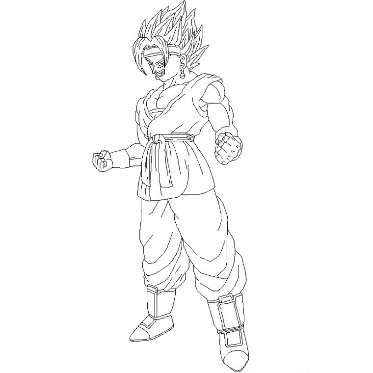 dessin dragon ball z ve a