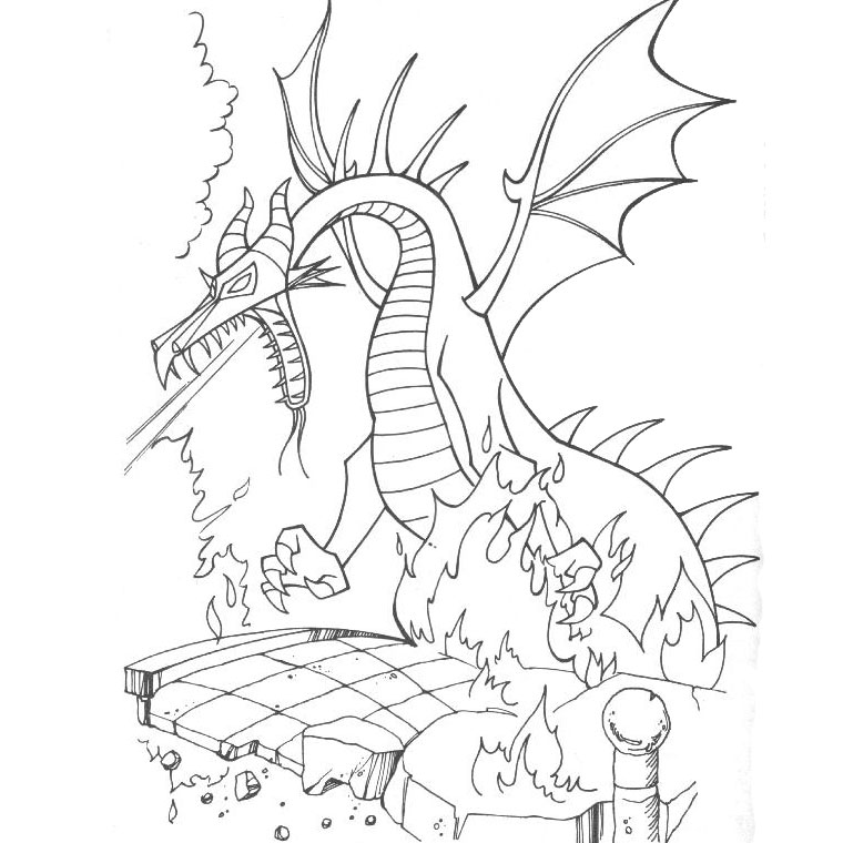 coloriage de dragon jeux