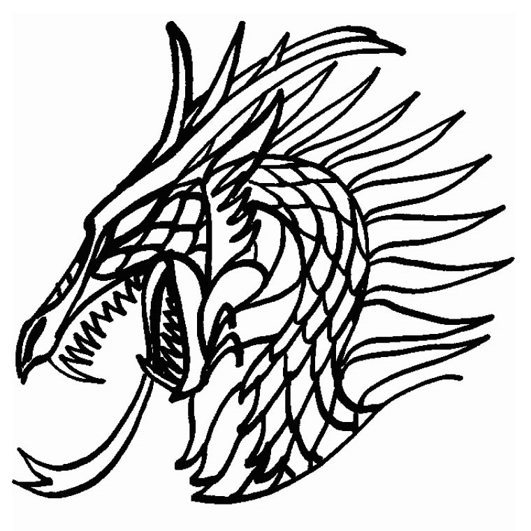 143 Dessins De Coloriage Dragon à Imprimer