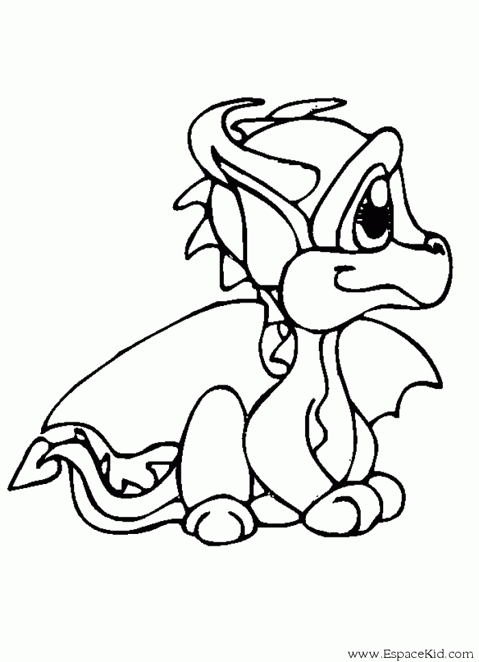 coloriage dragon