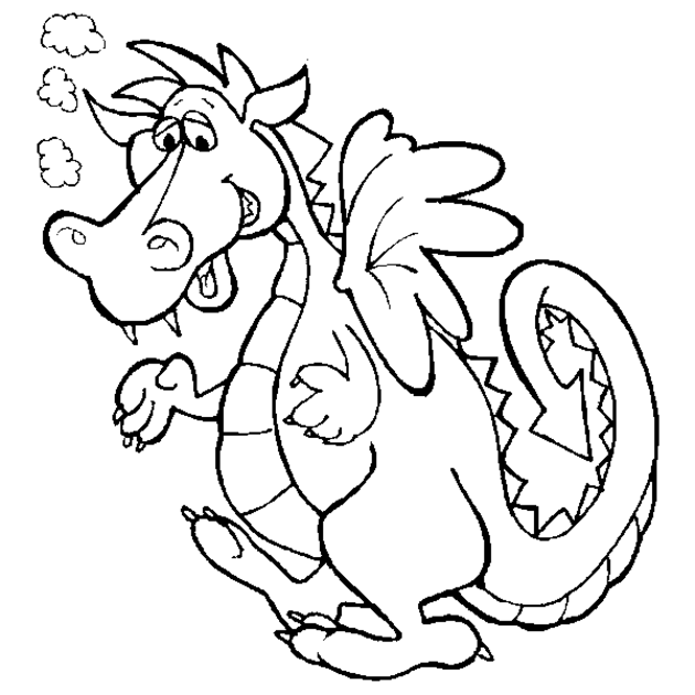 dessin � colorier dragon harold
