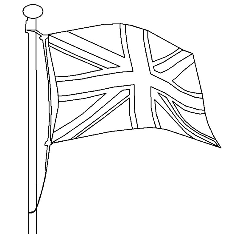 dessin le drapeau anglais