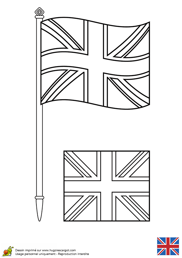 dessin drapeau royaume uni