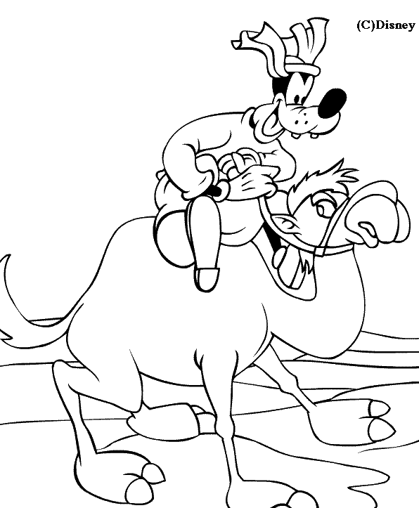 dessin  colorier dromadaire gratuit