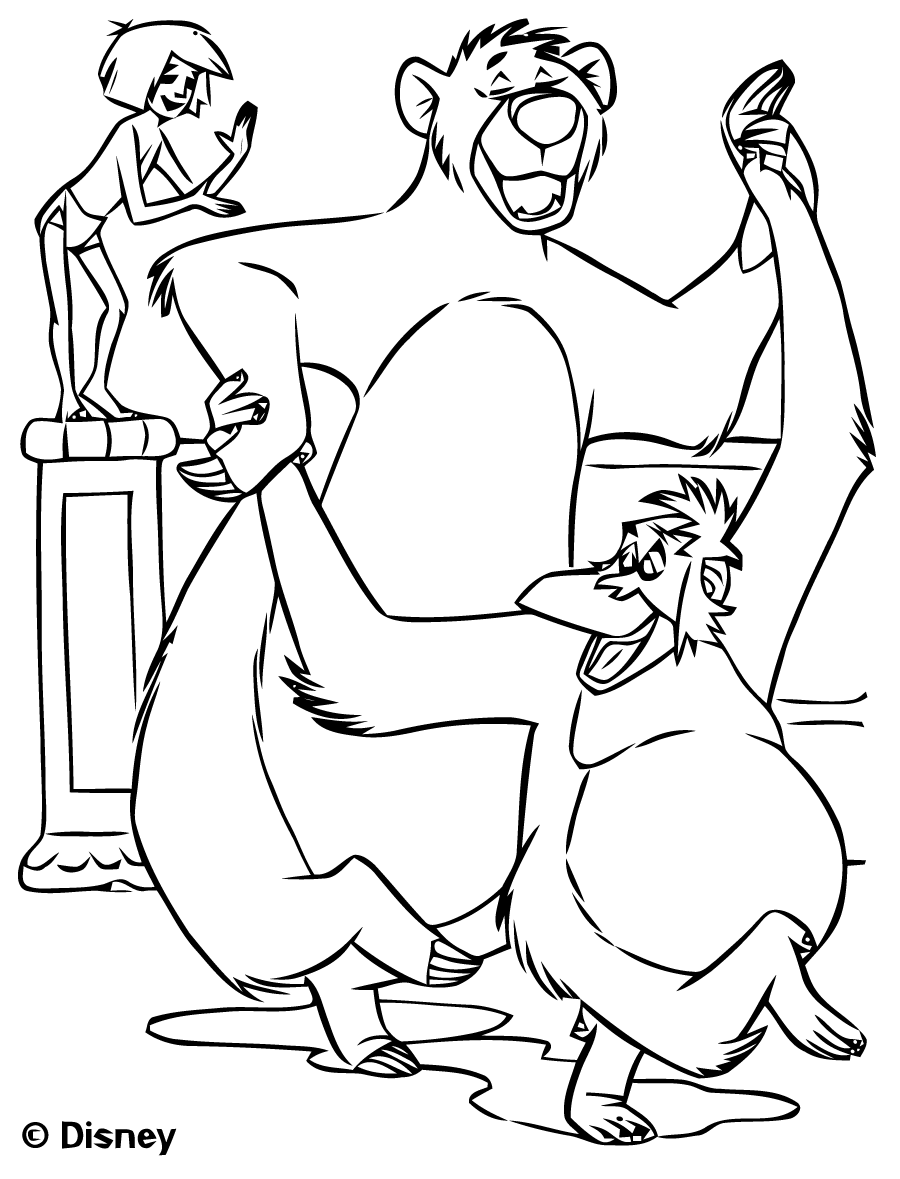 20 dessins de coloriage Du Livre De La Jungle A Imprimer à coloriage du livre de la jungle a imprimer