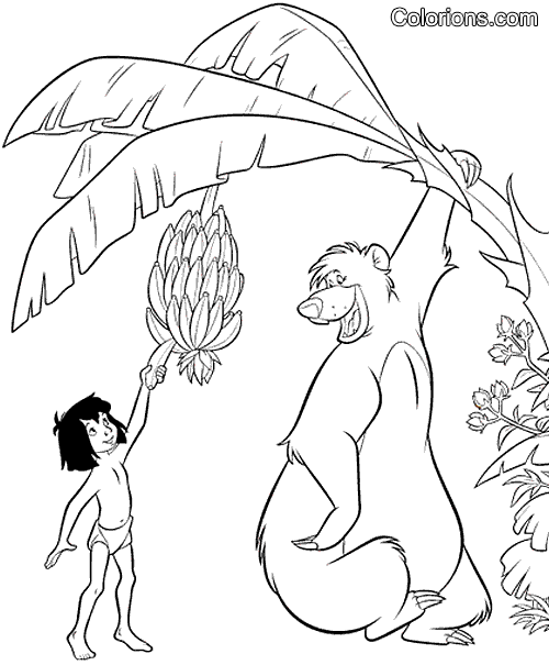 coloriage du livre de la jungle