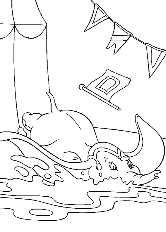 coloriage  dessiner imprimer dumbo