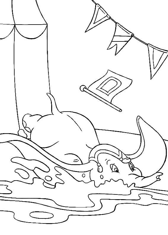 coloriage à dessiner imprimer dumbo