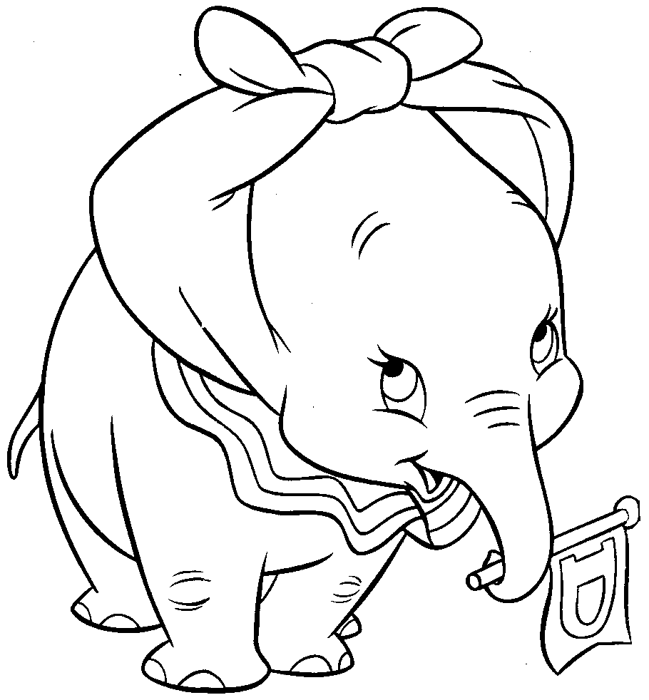 coloriage dumbo l'éléphant