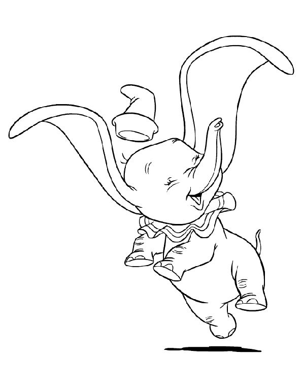 coloriage à dessiner disney dumbo