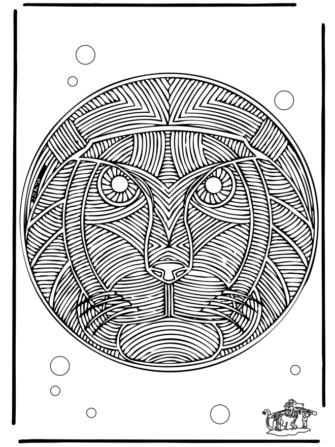 16 dessins de coloriage éléphant Mandala à imprimer