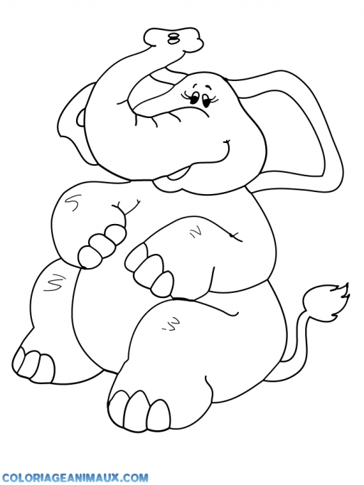 dessin tete elephant