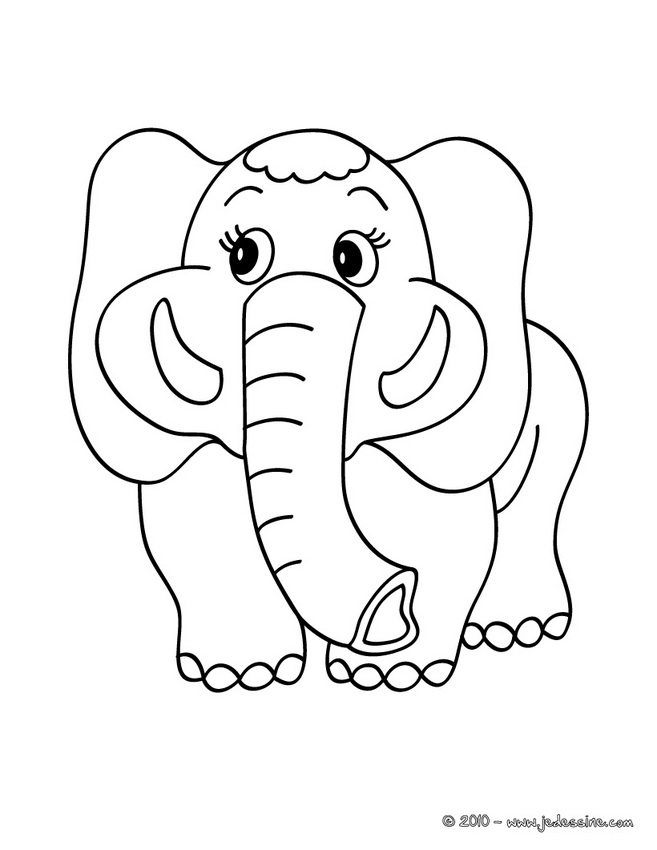 coloriage  dessiner elephant elmer a imprimer