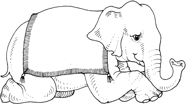 dessin elephant qui se douche