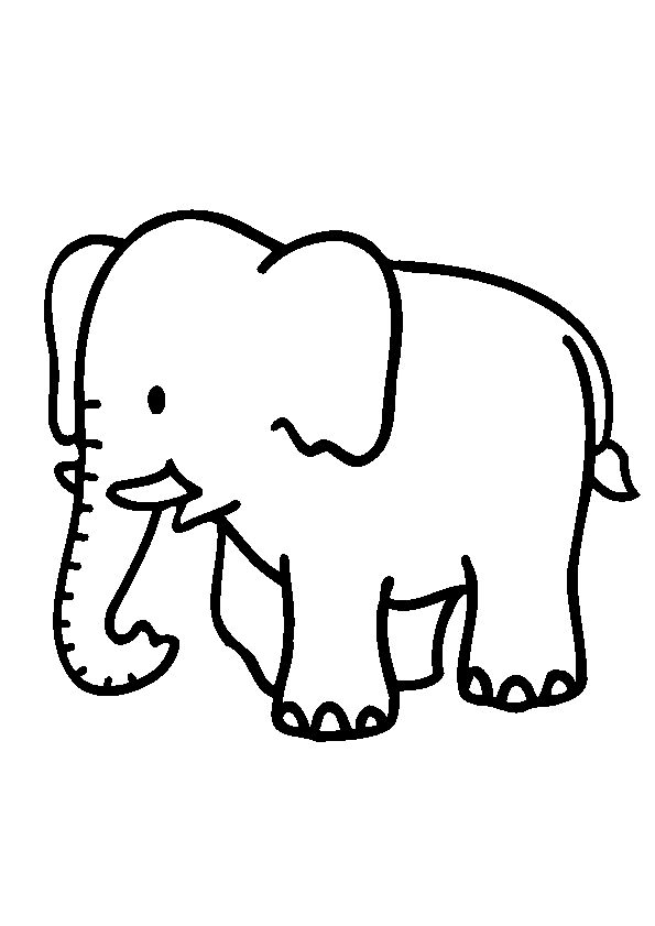 dessin a colorier a imprimer elephant elmer