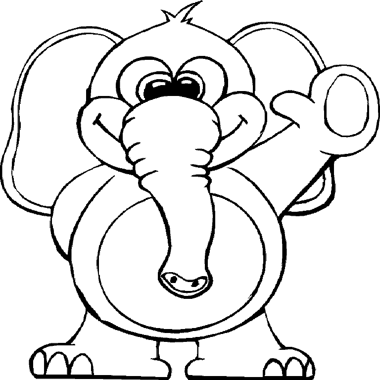 coloriage à imprimer elephant