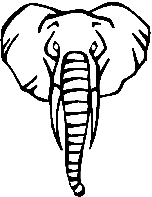 dessin à colorier à imprimer elephant