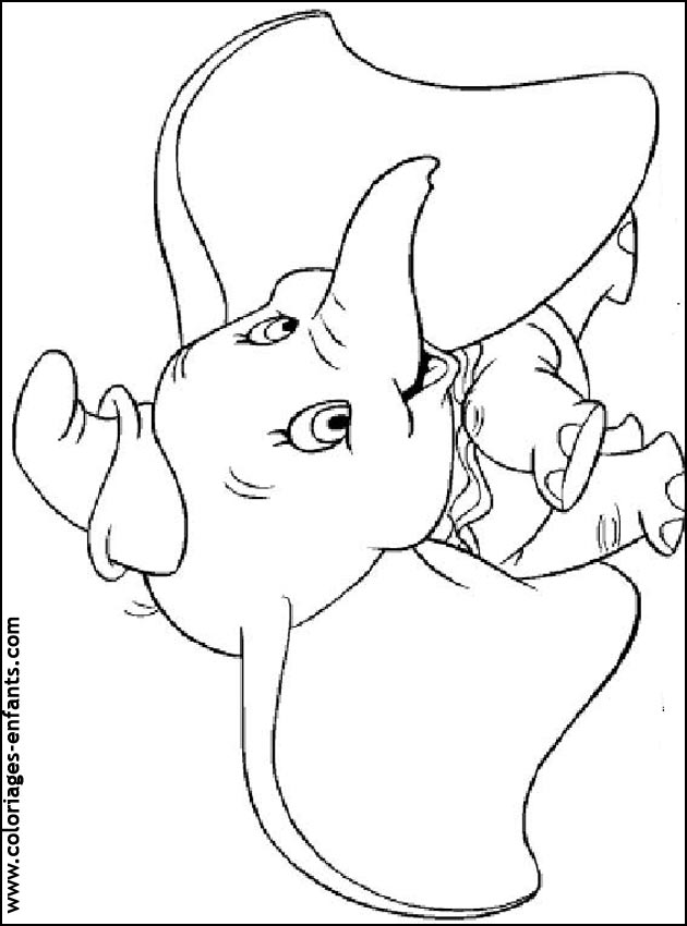 coloriage animaux elephant