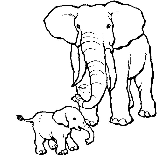 coloriage d'elmer l'elephant