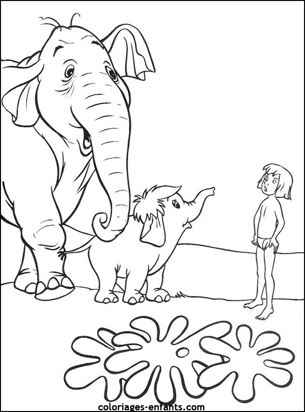 dessin elmer l'éléphant à imprimer