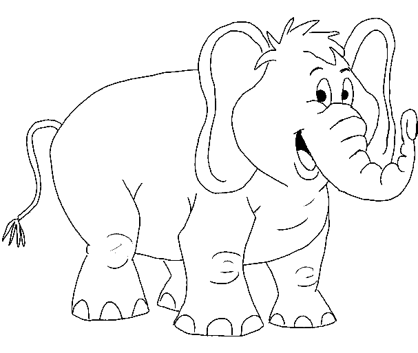 coloriage bebe elephant