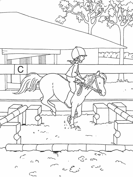 38 dessins de coloriage Equitation à imprimer