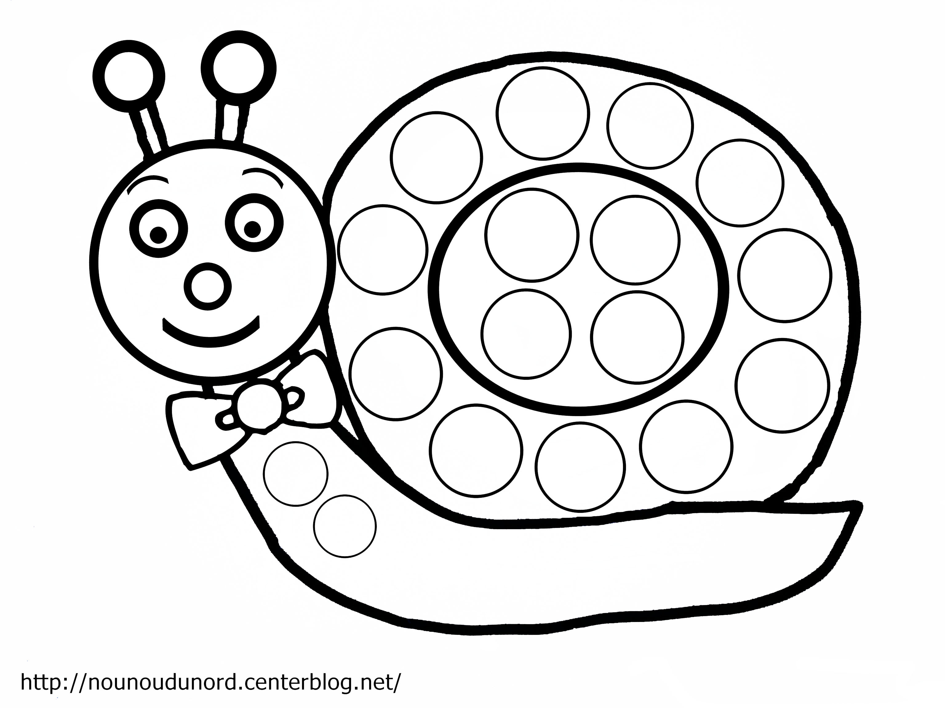 coloriage escargot