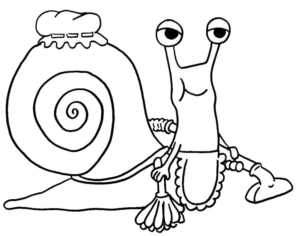 coloriage à dessiner hugo l'escargot halloween