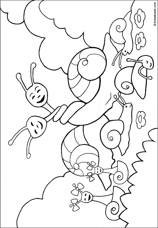 120 dessins de coloriage Escargot à imprimer