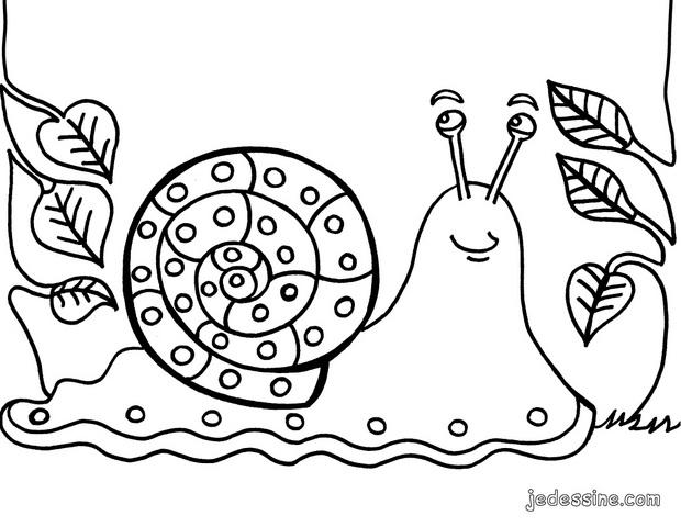 dessin à colorier turbo l escargot