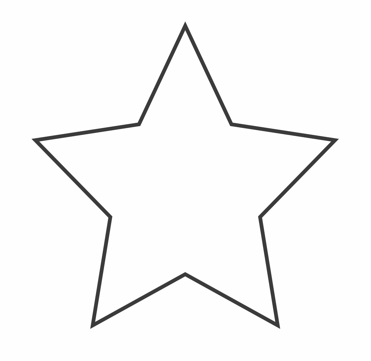 12 dessins de coloriage étoile 5 Branches à imprimer